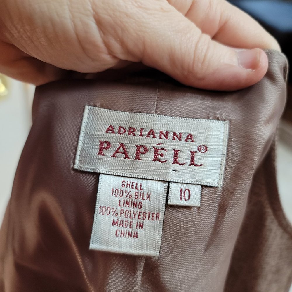 Designer Adrianna Papell Silk Suit - EUC! - Picture 6 of 6